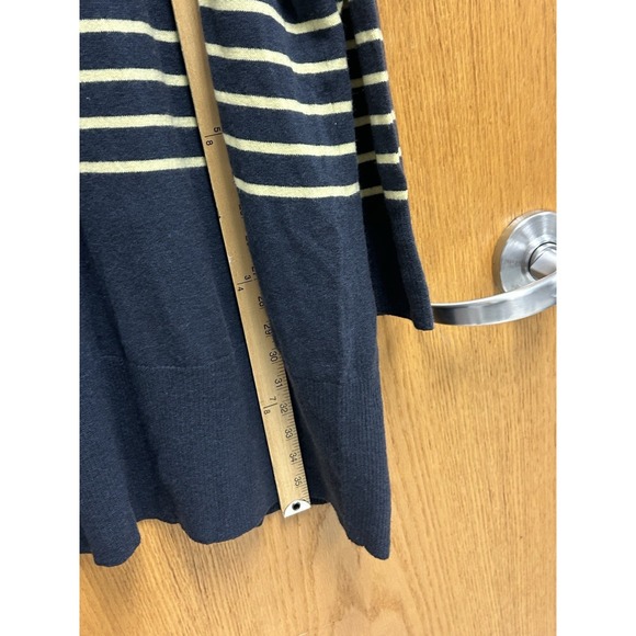 Garnet Hill Oversized Cardigan Merino Wool Organic Cotton Blend  Classic Boho M - Picture 9 of 11